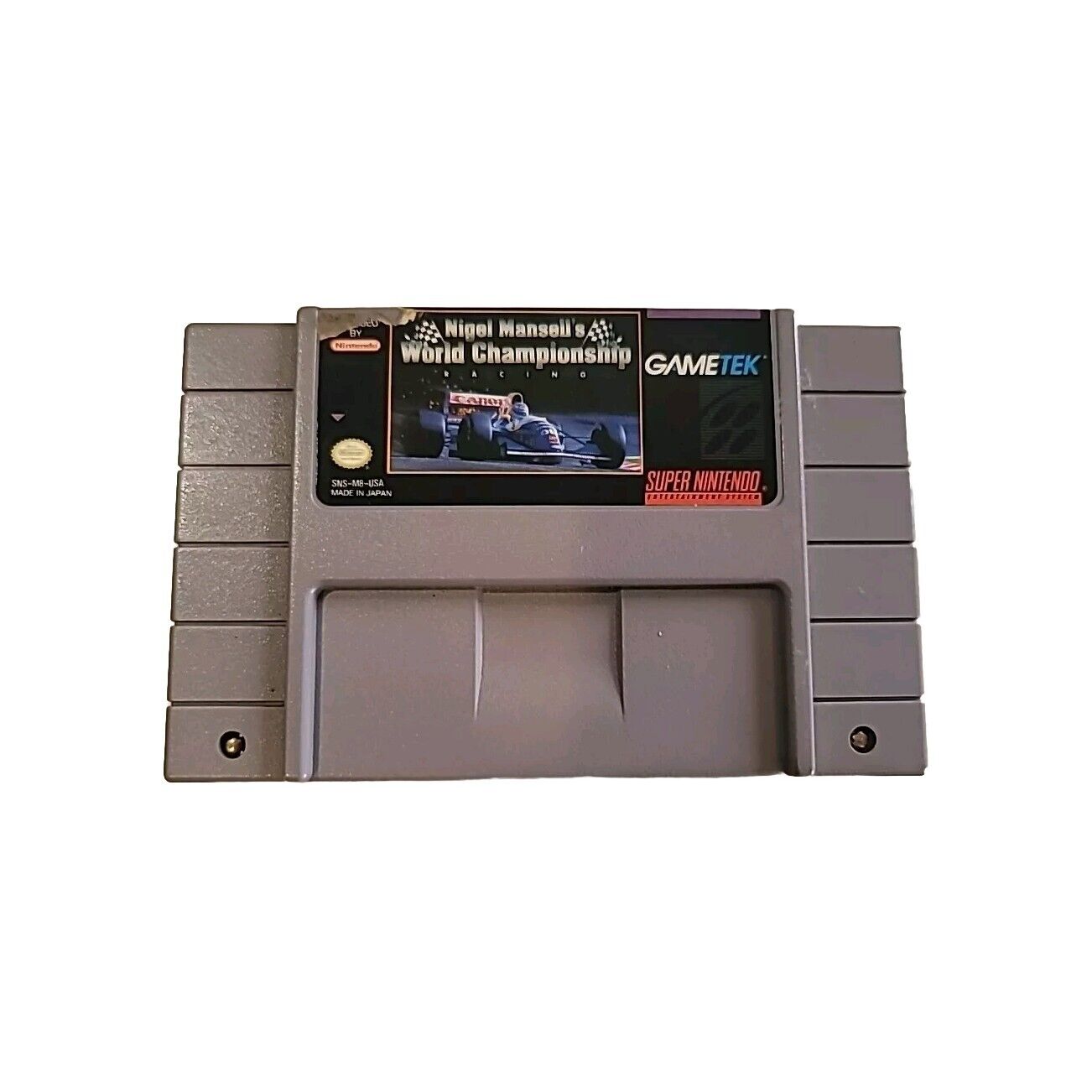 Super Nintendo Snes Authentic Cart Only Nigel Mansell World Championship Tested