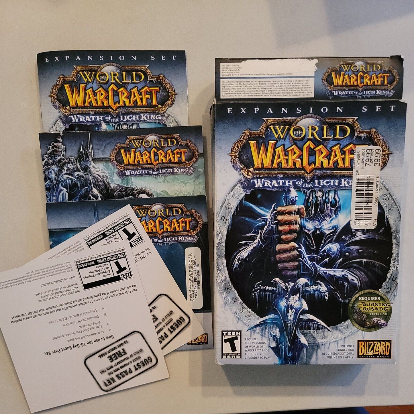 World of Warcraft: Wrath of the Lich King PC Computer Game FUN For Sale BB3