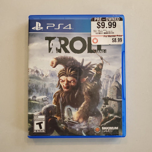 Troll and I (Sony PlayStation 4, 2017) Tested No Manual