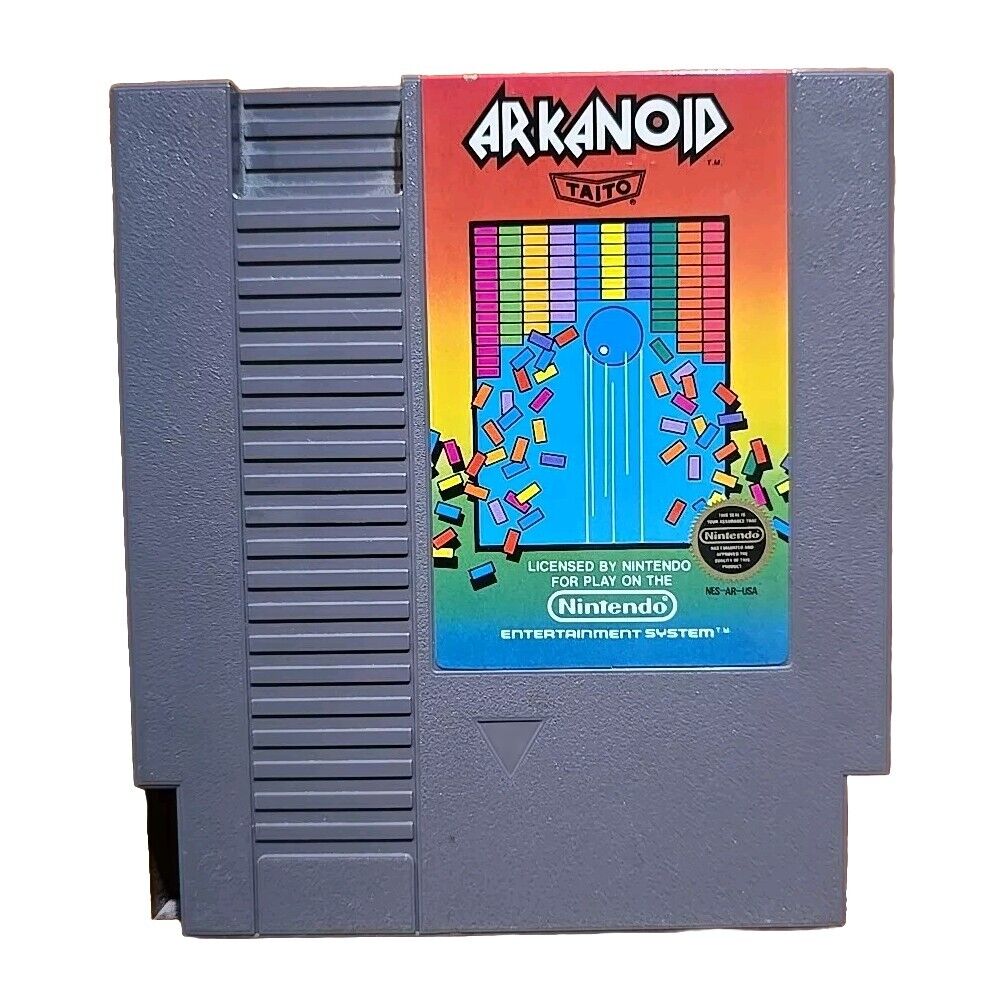 Nintendo NES Arkanoid 5 Screw Game Tested and Works!