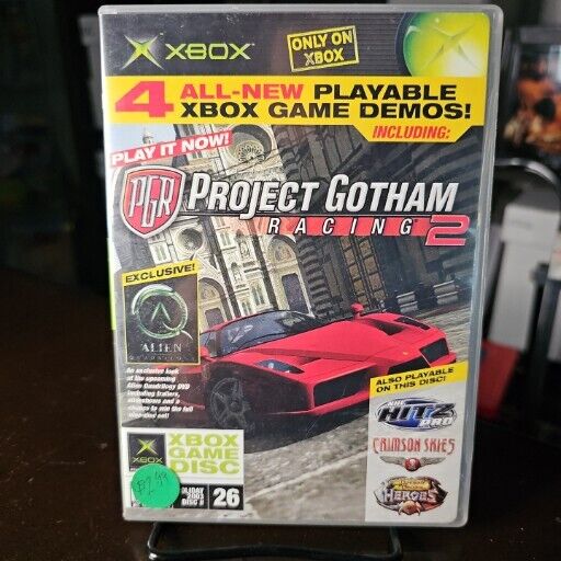 Original Xbox Project Gotham Racing 2 (Holiday 2003 Demo Disc # 26) Rare