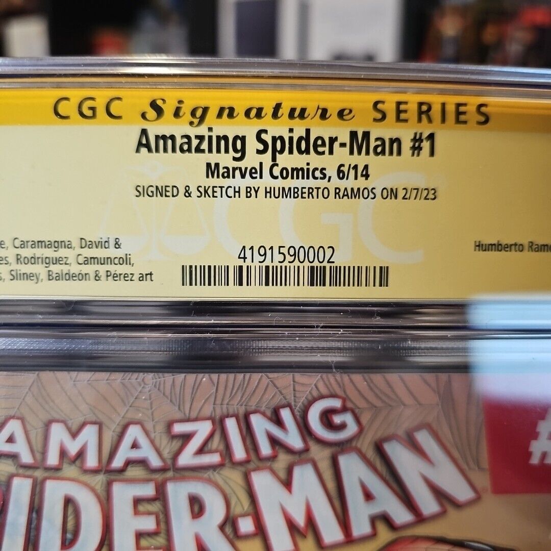 Amazing Spider-Man #1 Signature Series CGC 9.8 SIGNED REMARKED Humberto Ramos🔥