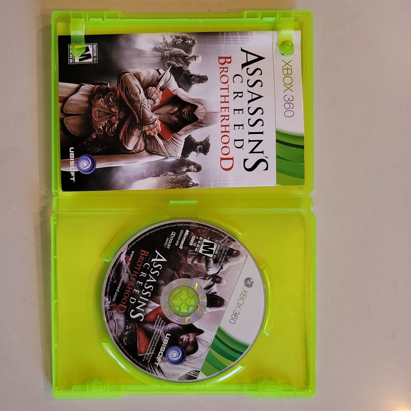 Assassin's Creed: Brotherhood (Microsoft Xbox 360, 2010) Complete w/ Manual BB3