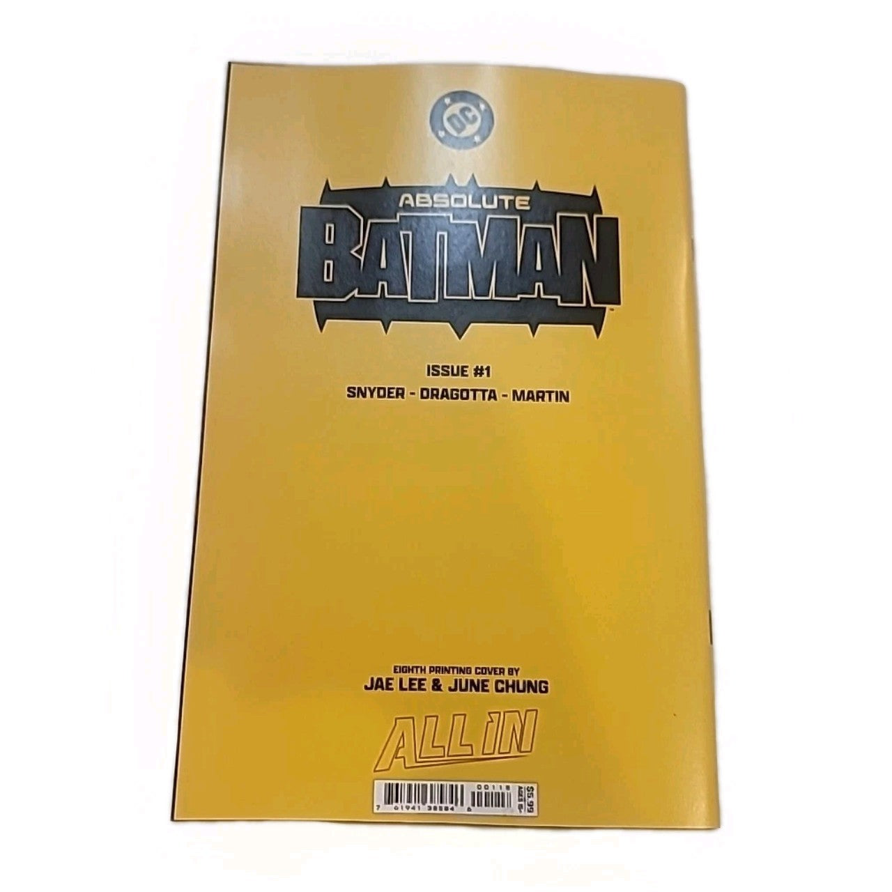 Absolute Batman #1  8th Printing Jae Lee