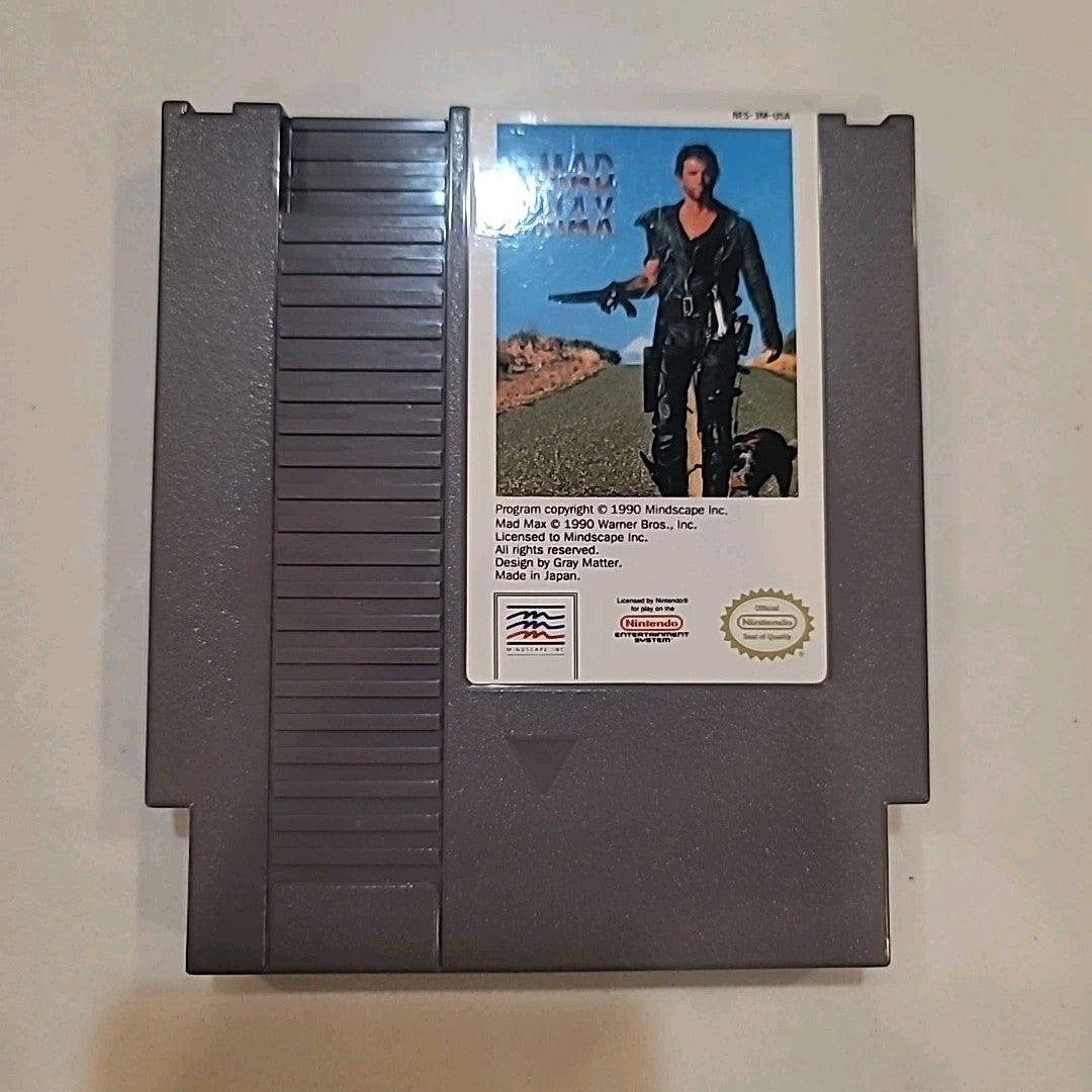 Mad Max Nintendo NES Complete Game with Box and Manual Plastic Sleeve