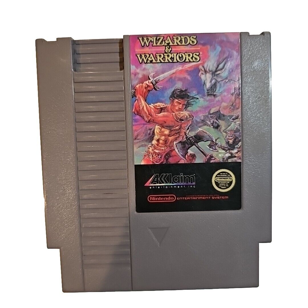 Wizards & Warriors (Nintendo Entertainment System, 1987) TESTED! Cleaned