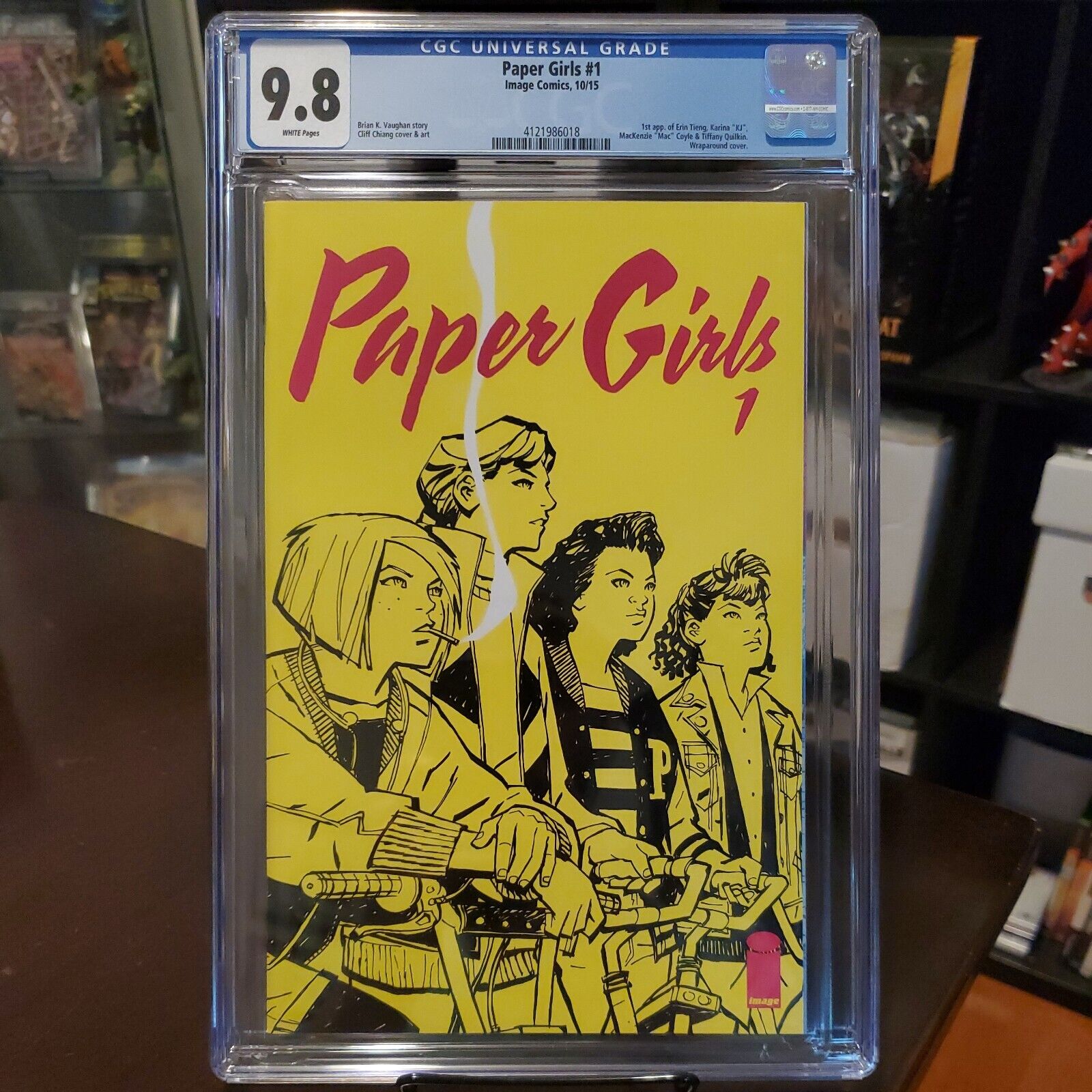 PAPER GIRLS #1 (2015) Brian K Vaughan - Amazon Prime Series - CGC 9.8