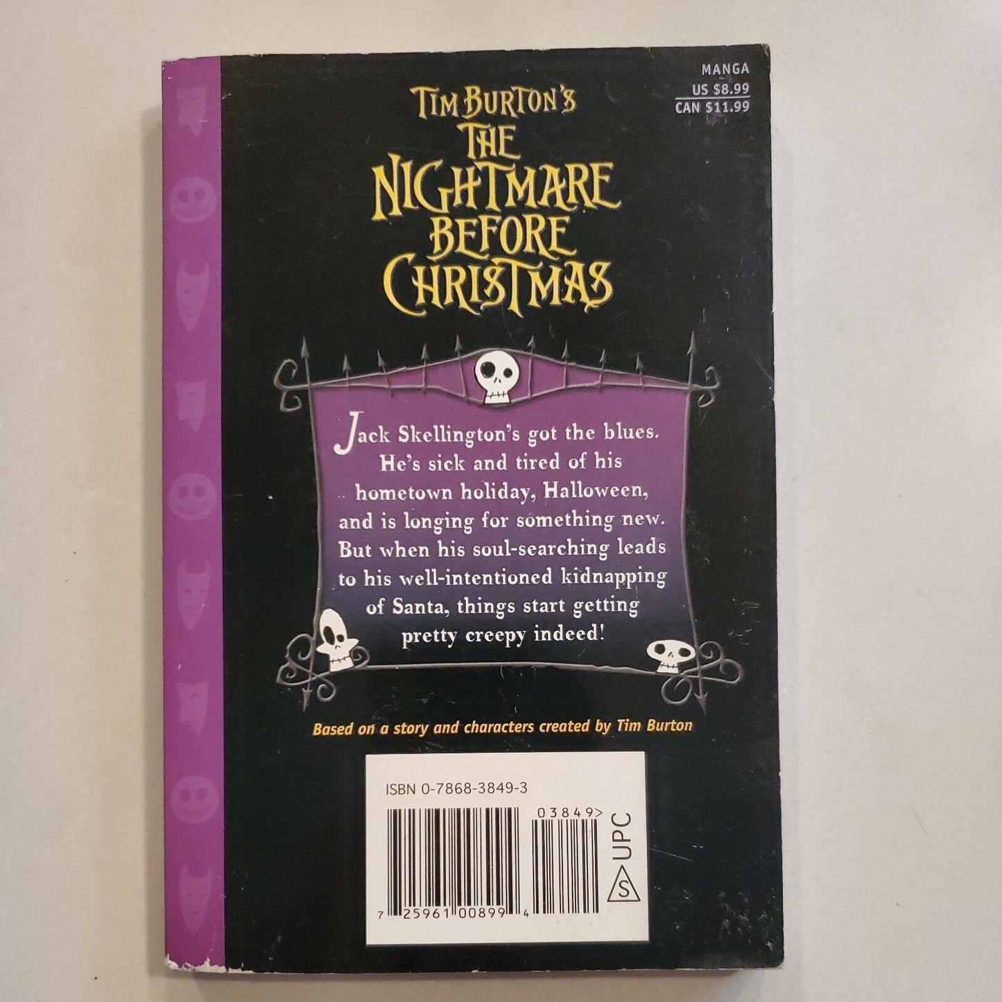 Tim Burton's the Nightmare Before Christmas (Manga) Furst Print Paperback SB10