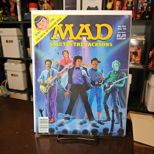 Vintage Humor Magazine Comic Mad No.251 Dec. '84 Salutes the Jacksons