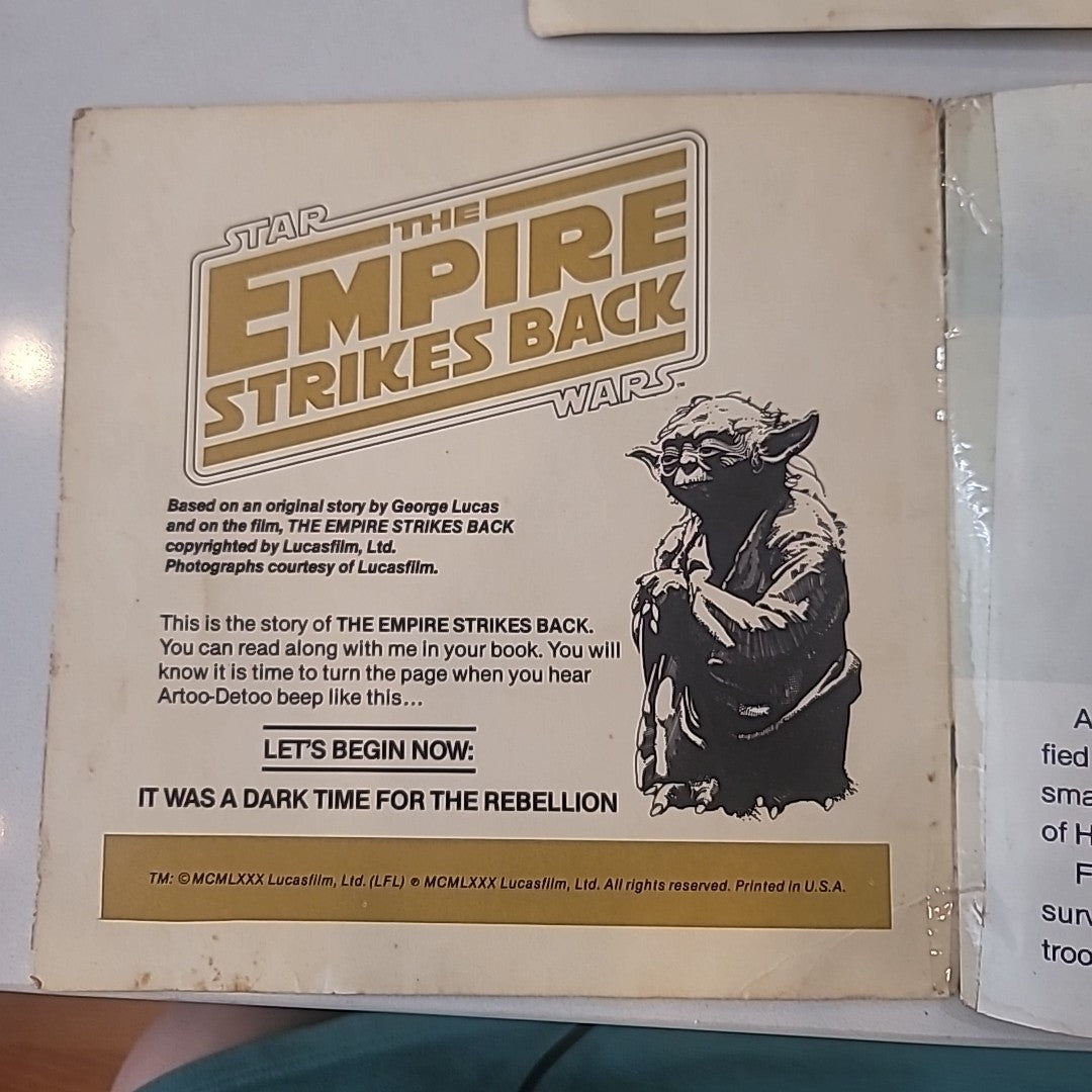 1979-1983 Lot 3 STAR WARS Book & Record Sets EMPIRE & JEDI CM3446