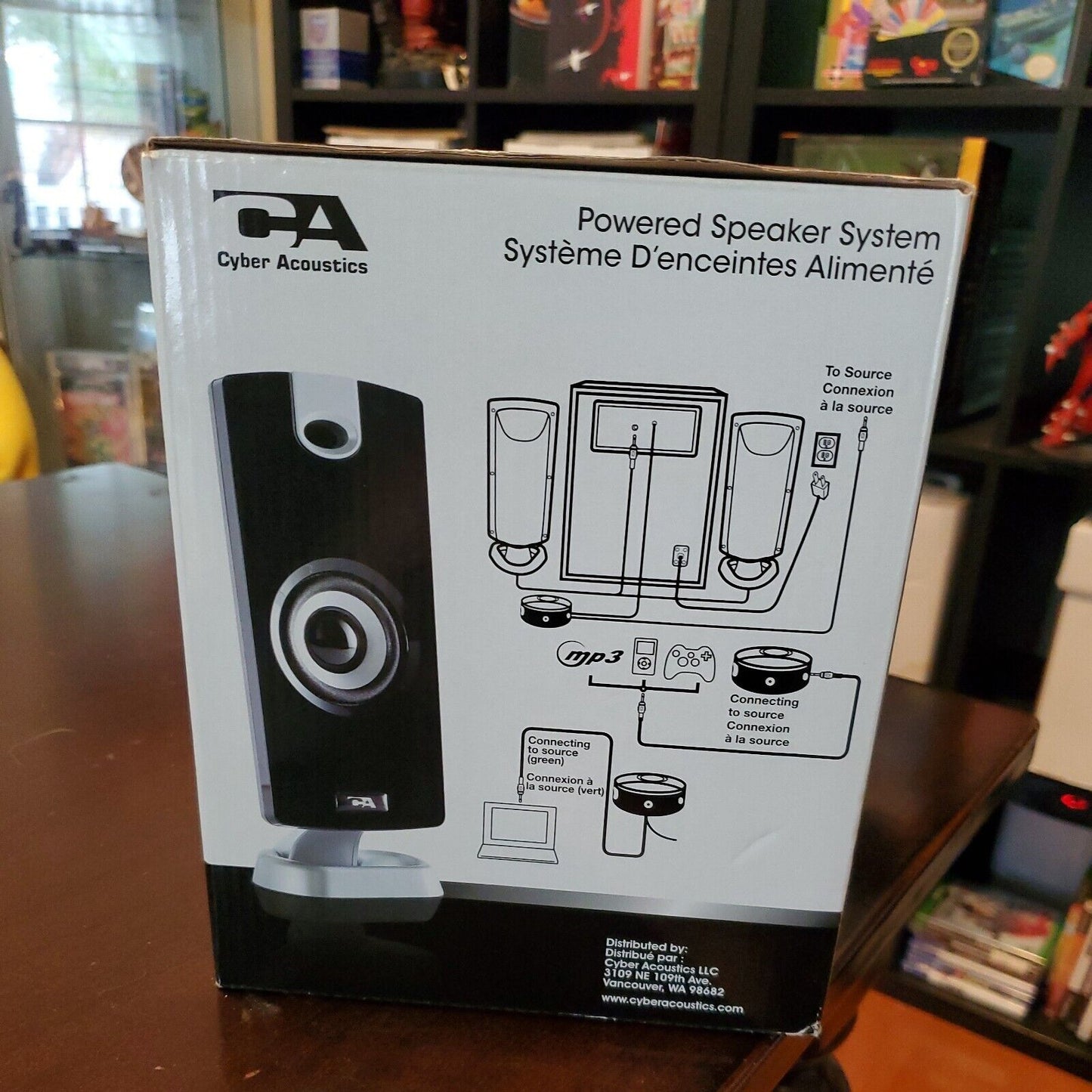 Brand New Cyber Acoustics CA-3080 18W Powered 2.1 Speaker System w/Control Pod