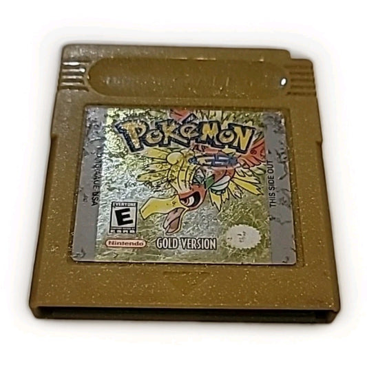 Pokemon Gold Version (Nintendo Game Boy Color, 2000) Authentic 