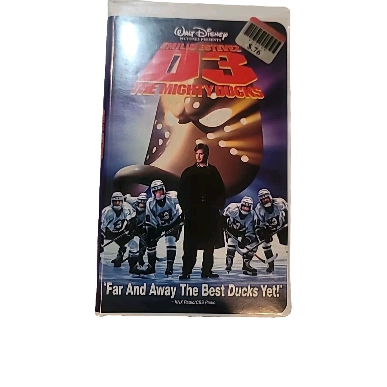 D3: The Mighty Ducks (Disney Home Video VHS, 1997) CASE BUY HAS D2 Movie