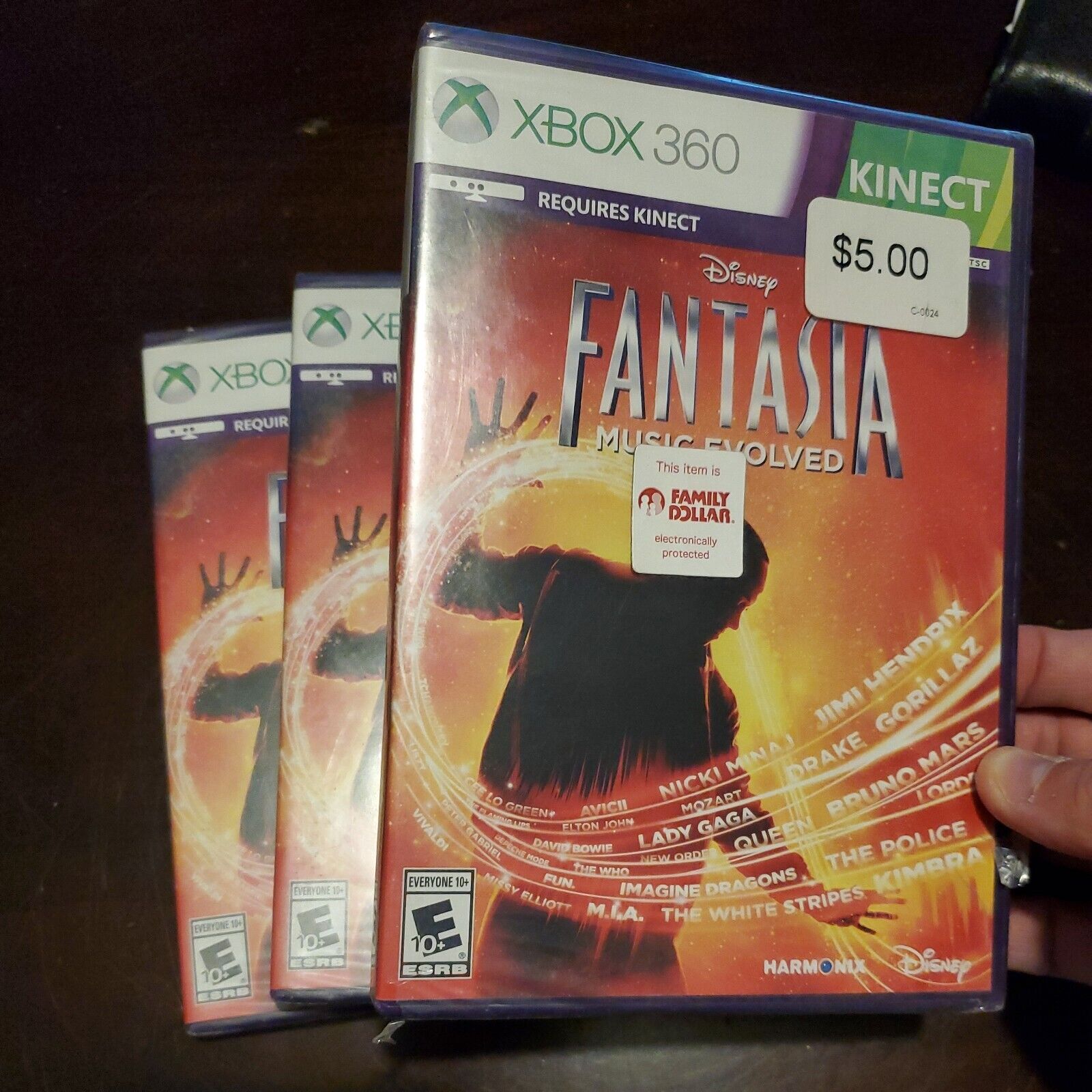 3 x Disney Fantasia Music Evolved Microsoft Xbox 360 pre-owned