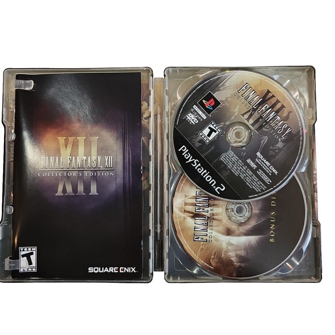 Final Fantasy XII Collector's Edition PS2 Complete w/ Manual CIB Steel Case