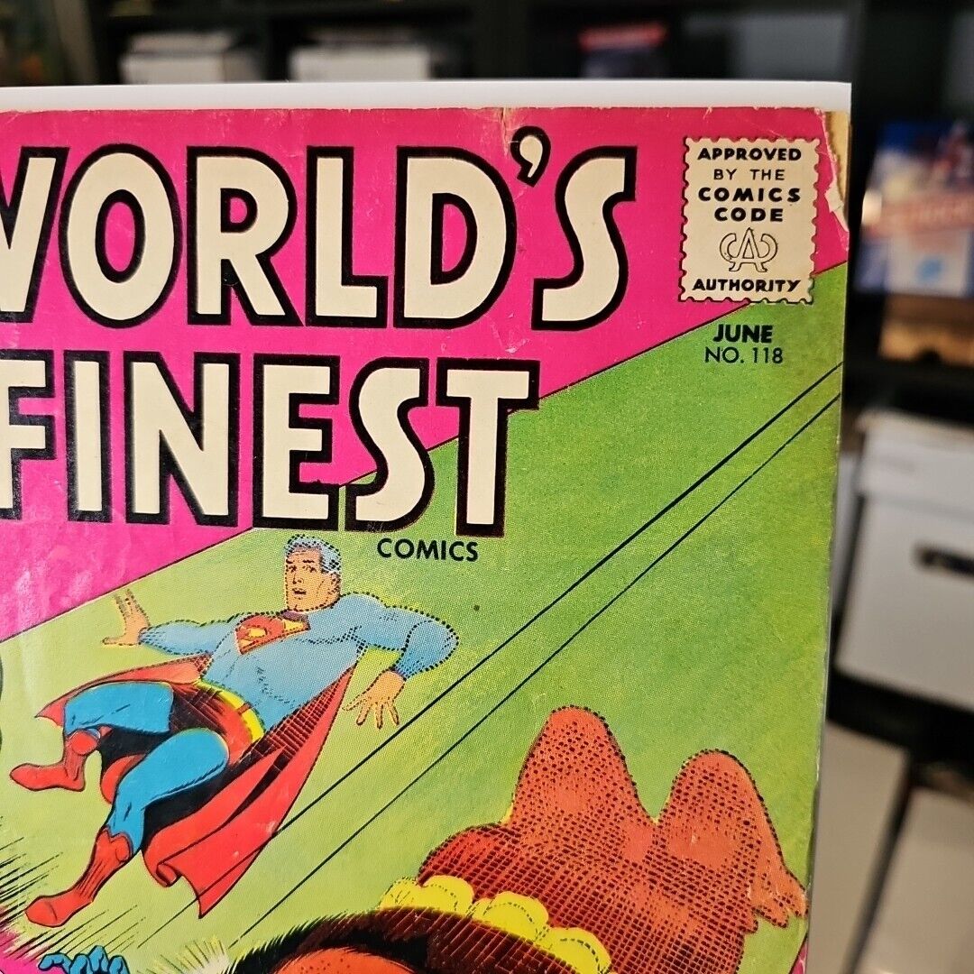 WORLD'S FINEST COMICS #118 JUNE 1961 BATMAN SUPERMAN