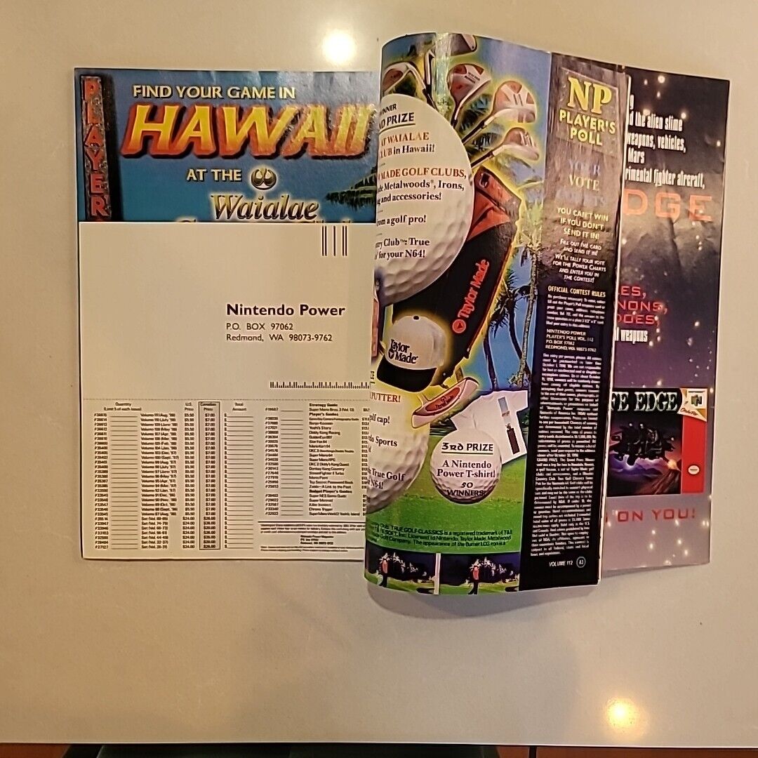 Nintendo Power Volume 112 F-Zero X w/ poster, inserts
