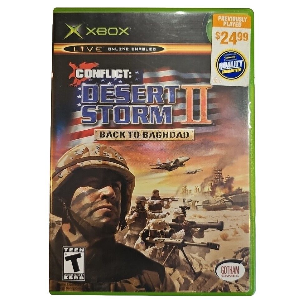 Conflict: Desert Storm II 2 Back to Baghdad (Microsoft Xbox, 2003)