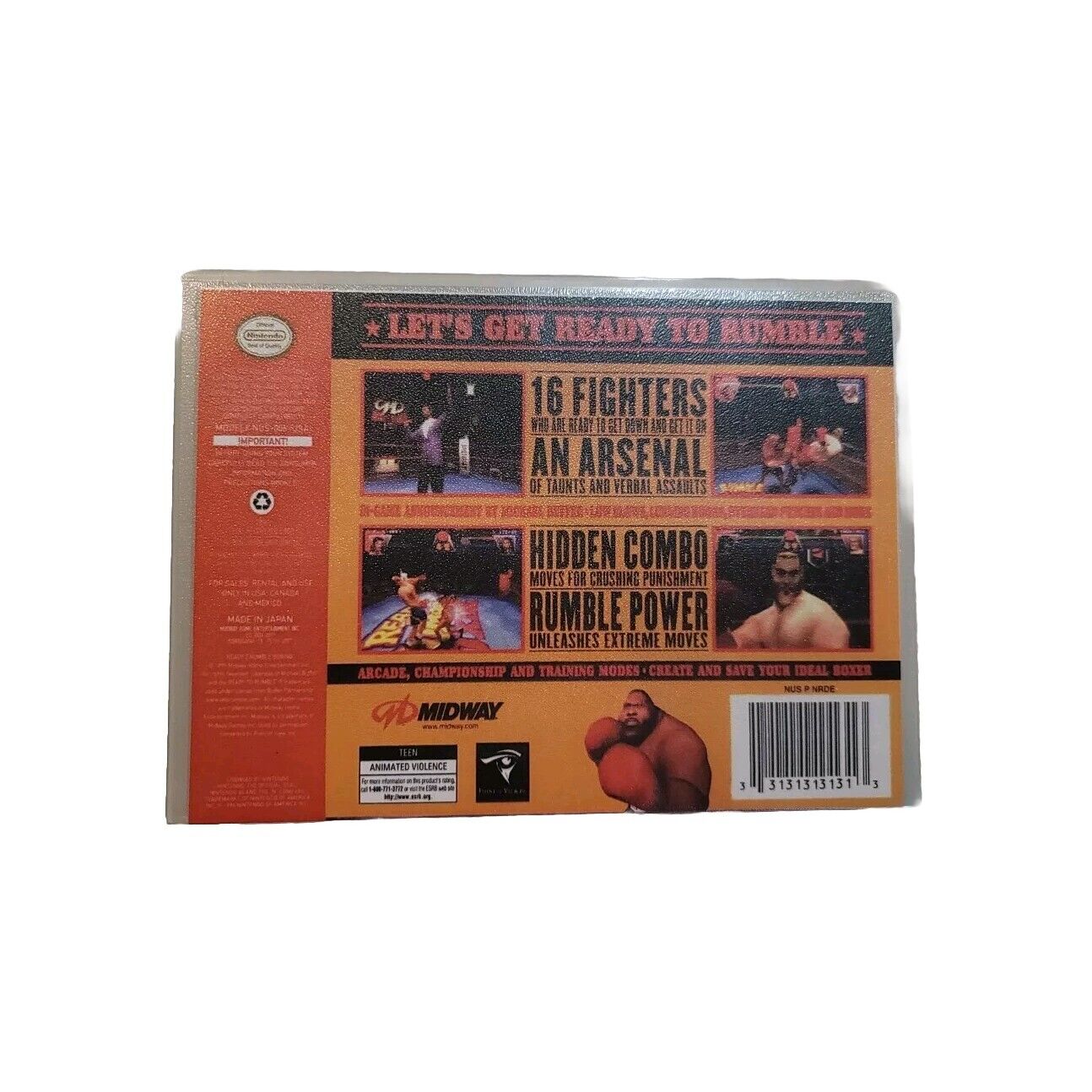 Ready 2 Rumble Boxing (Nintendo 64, N64, 1999) With Game Box