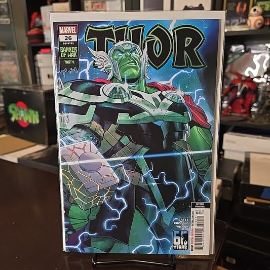THOR #26 2ND PRINT COCCOLO VARIANT MARVEL DONNY CATES BANNER WAR 2022 Vfnm