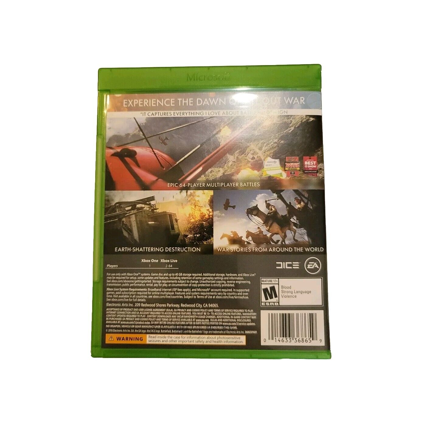 Xbox One Battlefield 1 - CIB