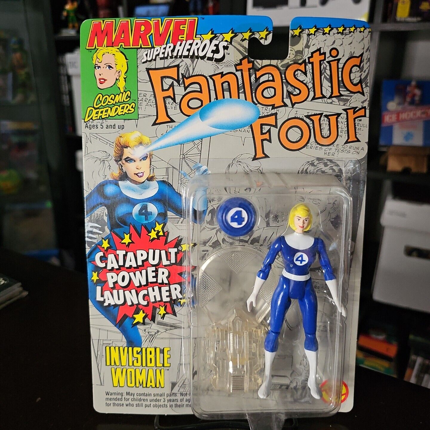 Marvel INVISIBLE WOMAN 5" Action Figure Fantastic Four ToyBiz 1993 NISB!!!