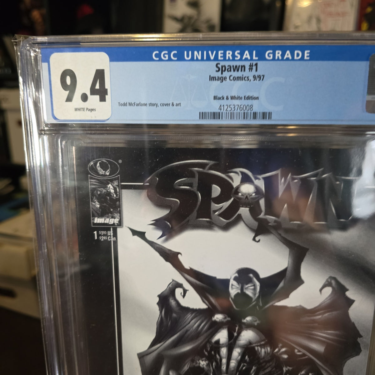 Spawn #1 Black & White Edition CGC 9.4