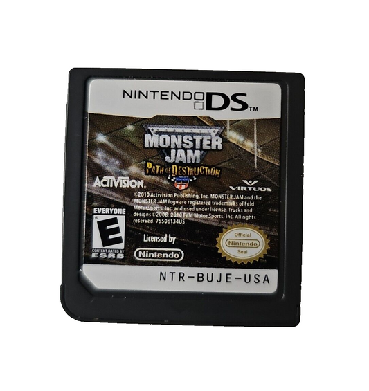 Monster Jam: Path of Destruction (Nintendo DS, 2010) Cartridge Only