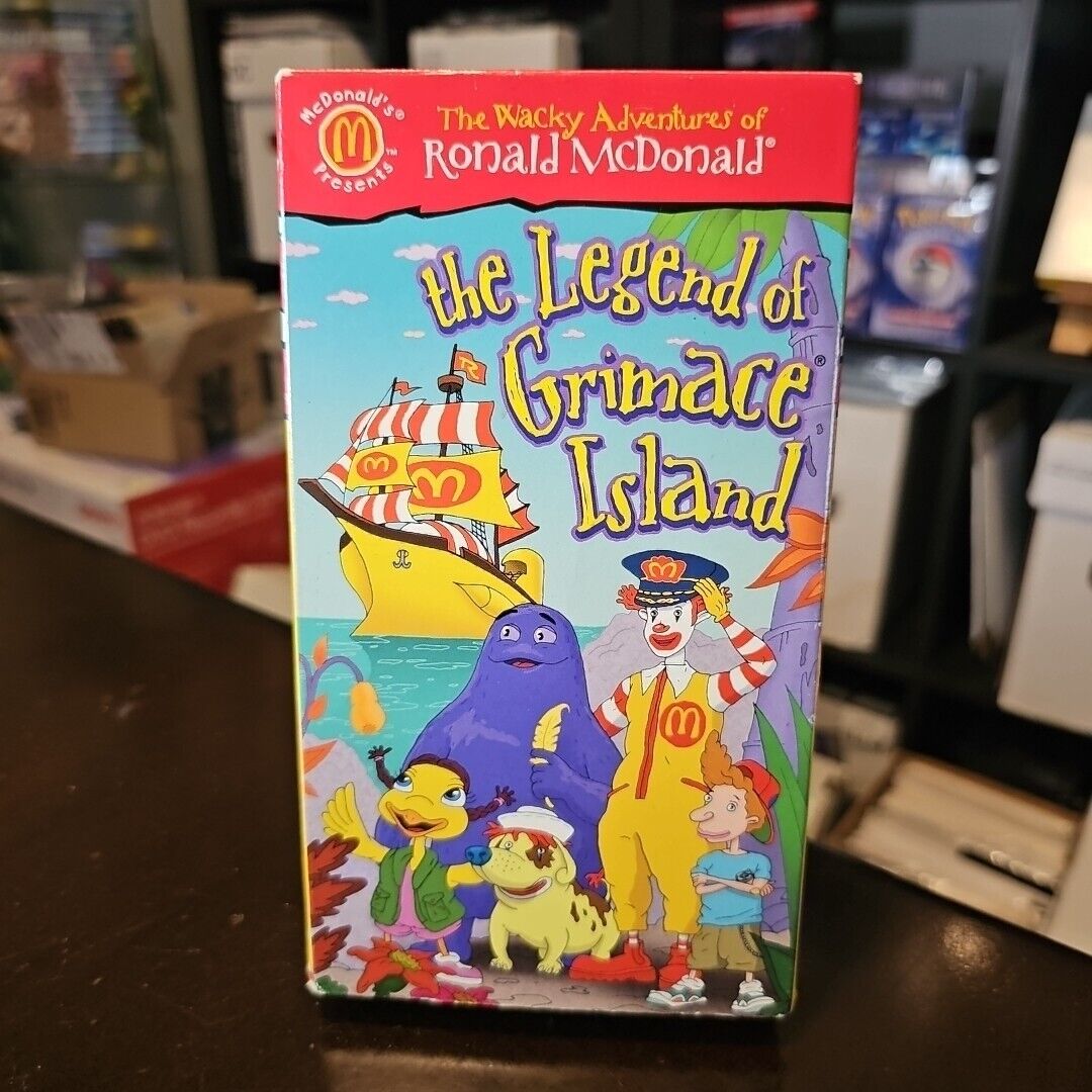 The Wacky Adventures of Ronald McDonald: The Legend Of Grimace Island VHS Video