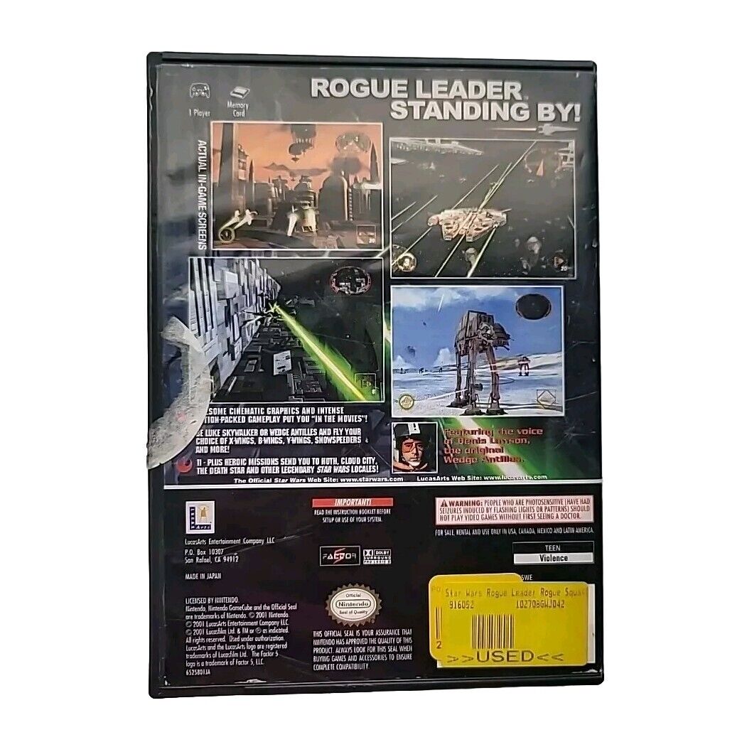 Star Wars Rogue Leader GameCube CIB w/Nintendo Power Guide