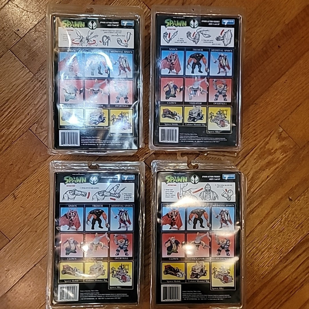 SPAWN Set of 4 Original Action Figures 1994 - McFarlane