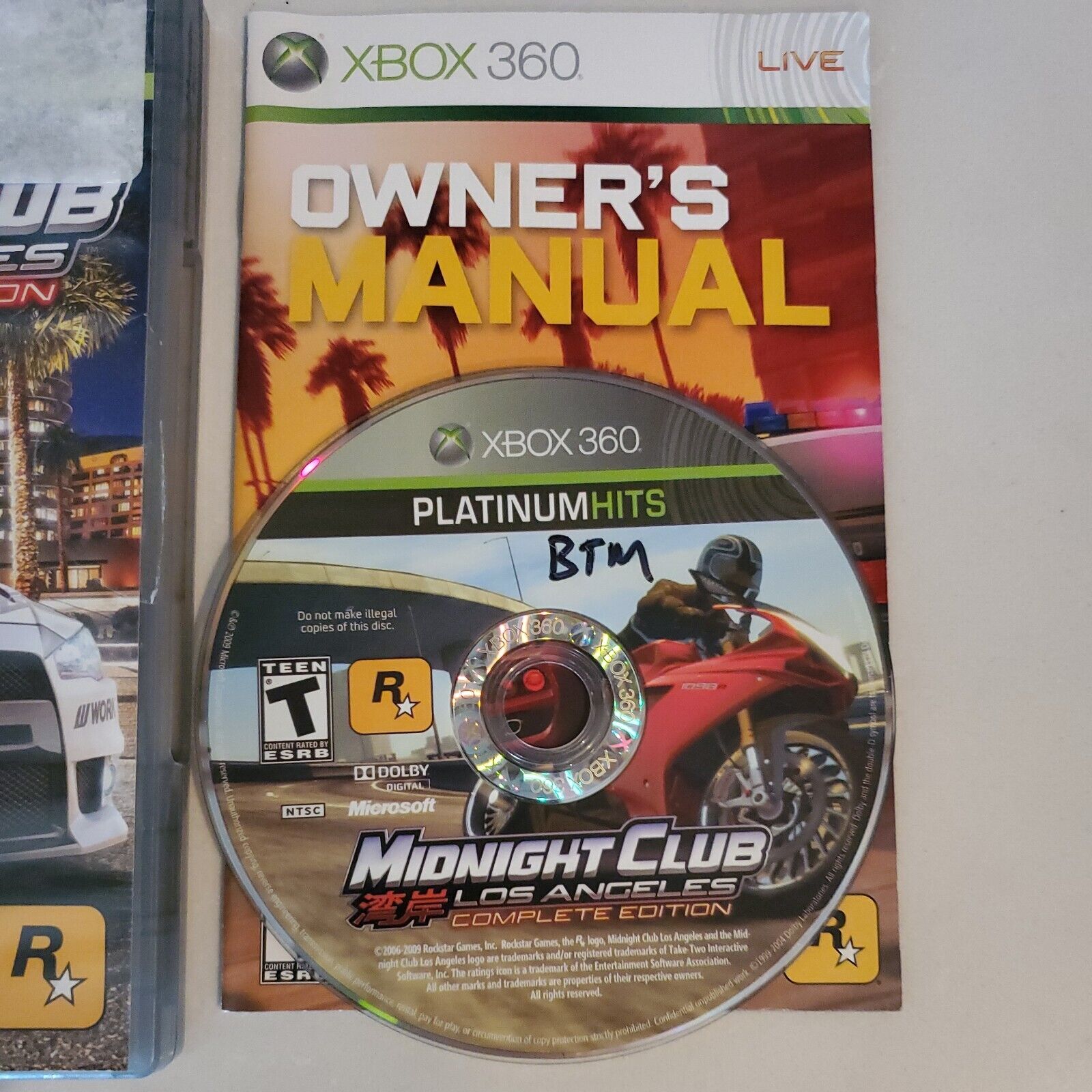 Midnight Club: Los Angeles Complete Edition W Manual FAST FREE SHIP SB1