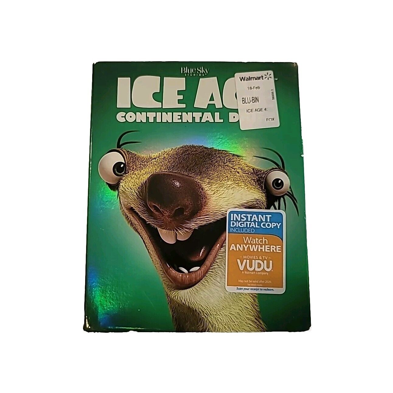 Ice Age: Continental Drift (Blu-ray, DVD & Digital, 2012) *new Sealed