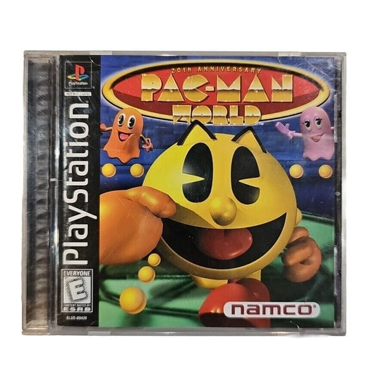 Pac Man World PS1 PlayStation 1 Black LABEL + Reg Card - Complete CIB