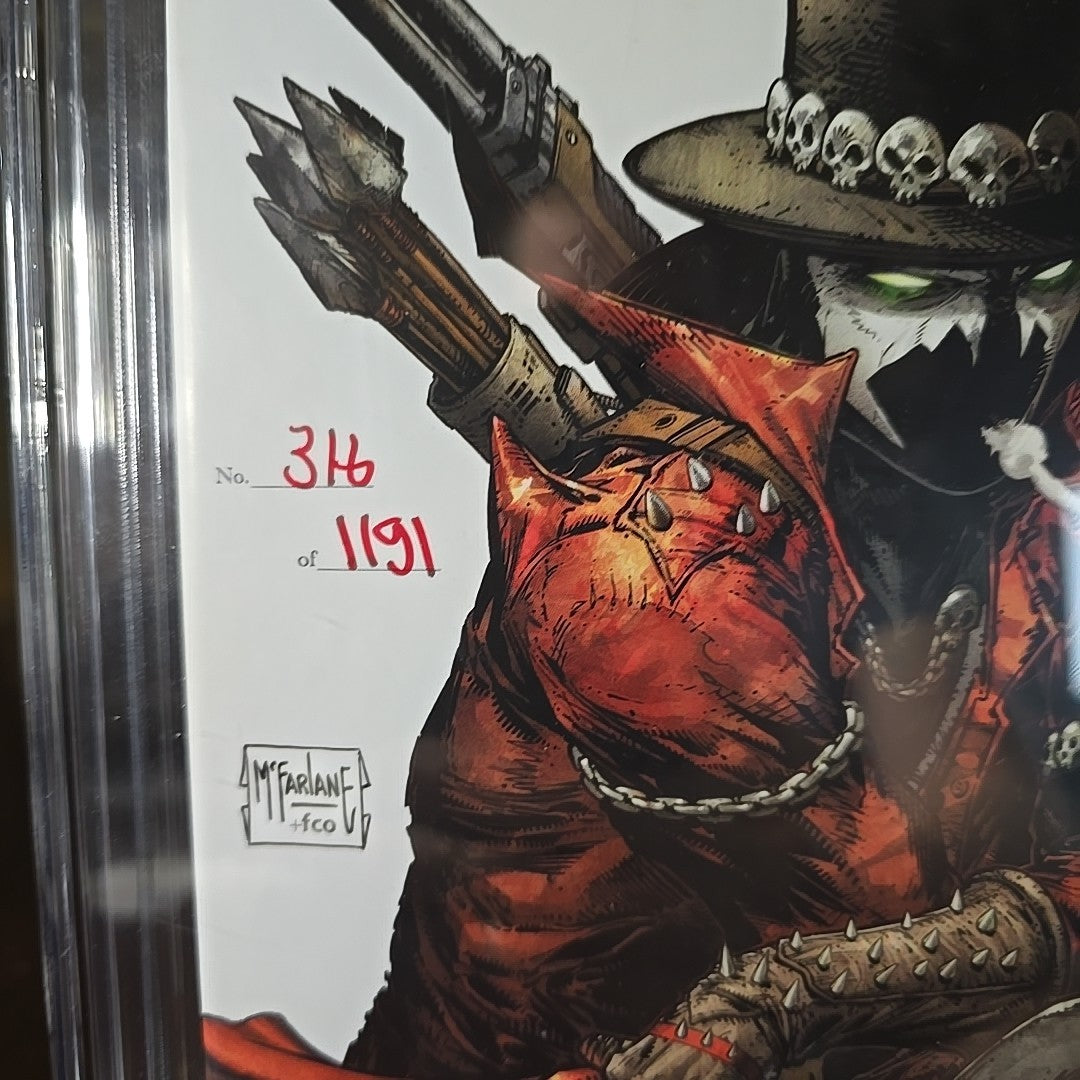 Gunslinger Spawn 1 1:250 CGC SS 9.6 Signed by Todd McFarlane 316/1191