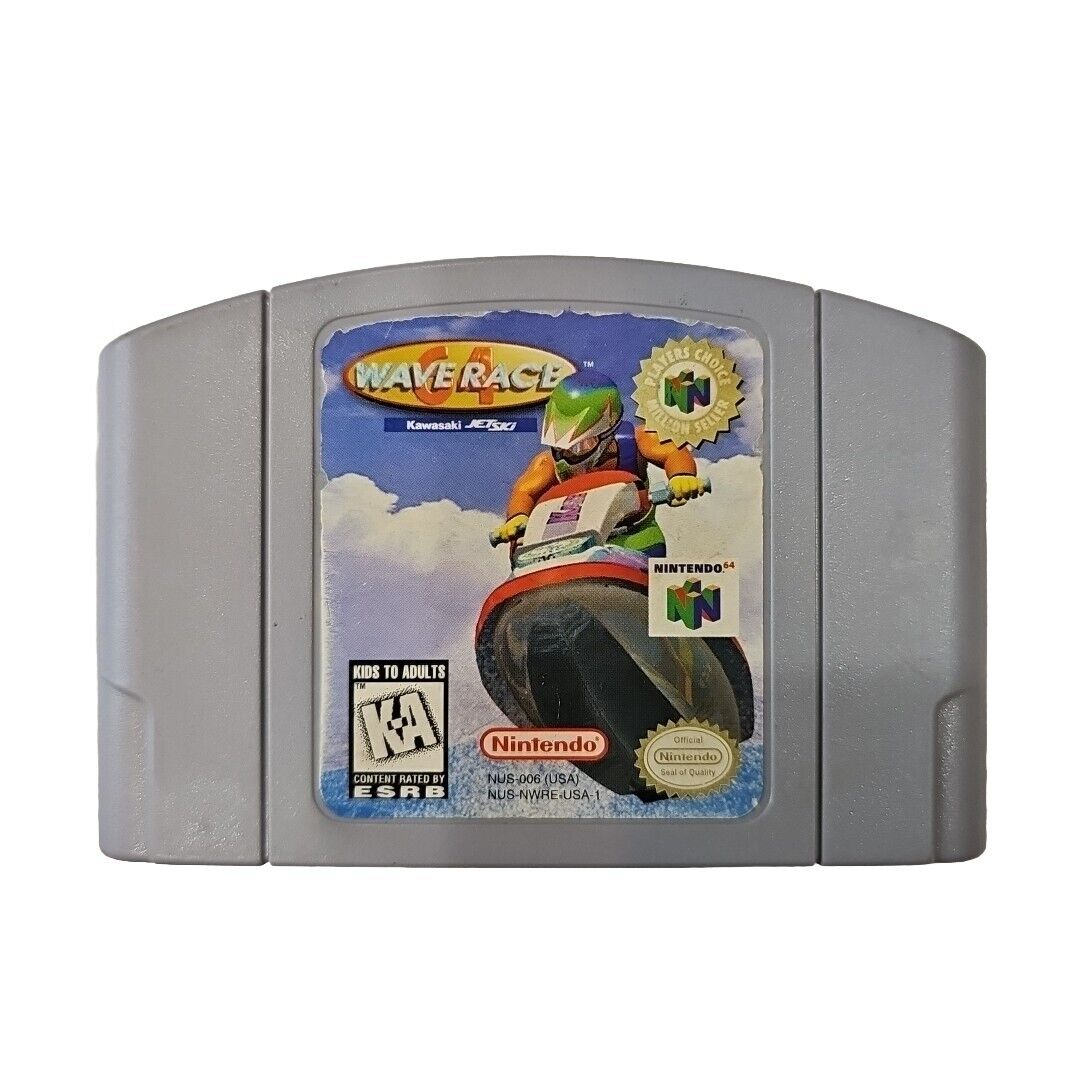 WAVE RACE 64 Nintendo 64 cartridge Authentic! N64 Tested & Works