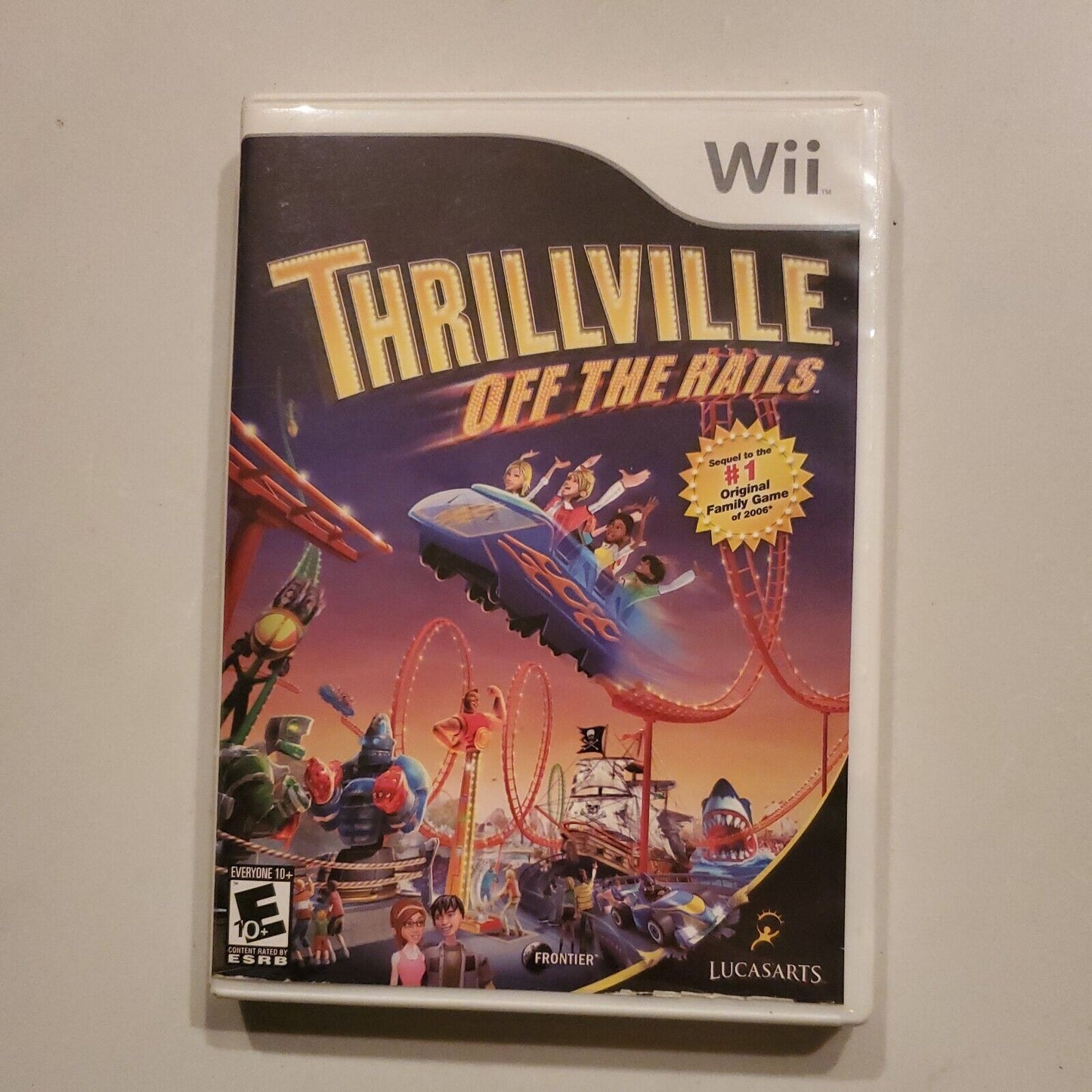 Thrillville: Off the Rails (Nintendo Wii, 2007) Complete With Manual