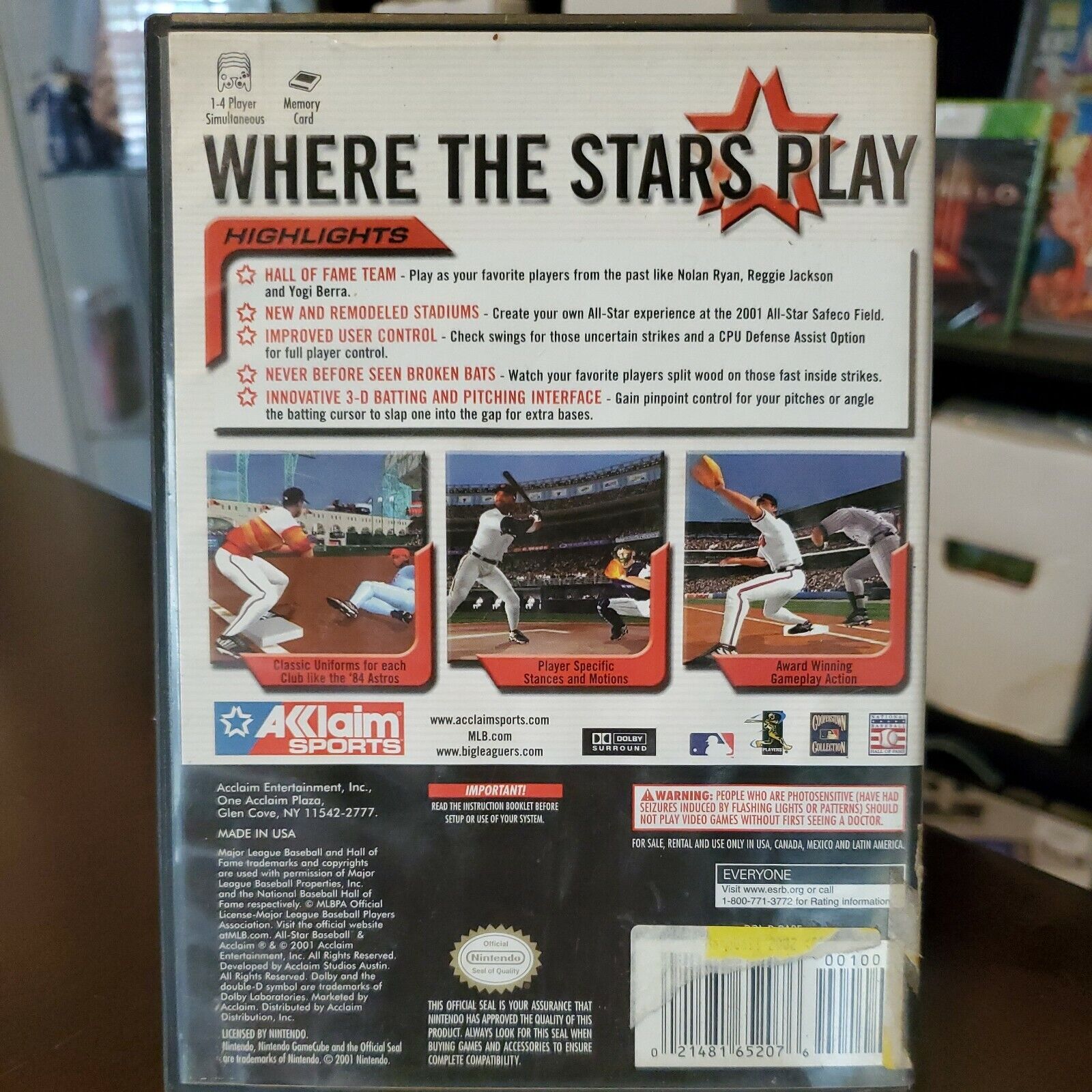 ALL-STAR BASEBALL 2002 game complete in case Nintendo GAMECUBE