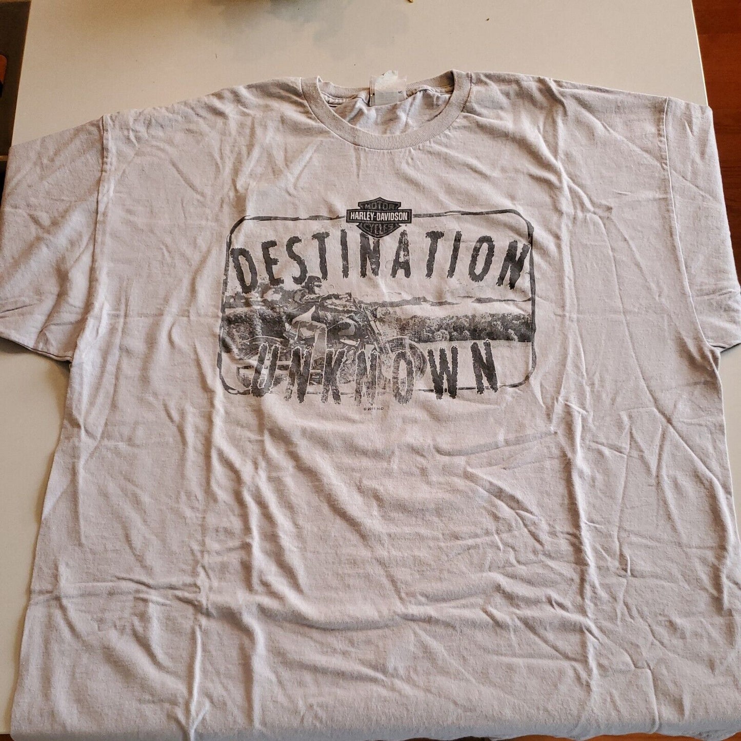 Harley-Davidson Destination Unknown Cherokee Graphic T Shirt Size XXL