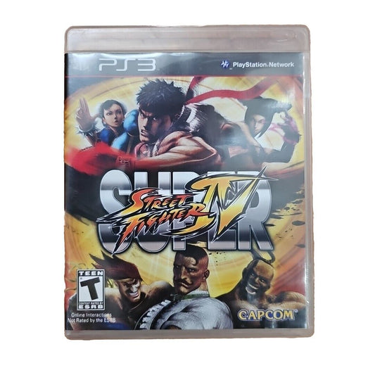 Super Street Fighter IV (Sony PlayStation 3, 2010) Complete No Manual PS3