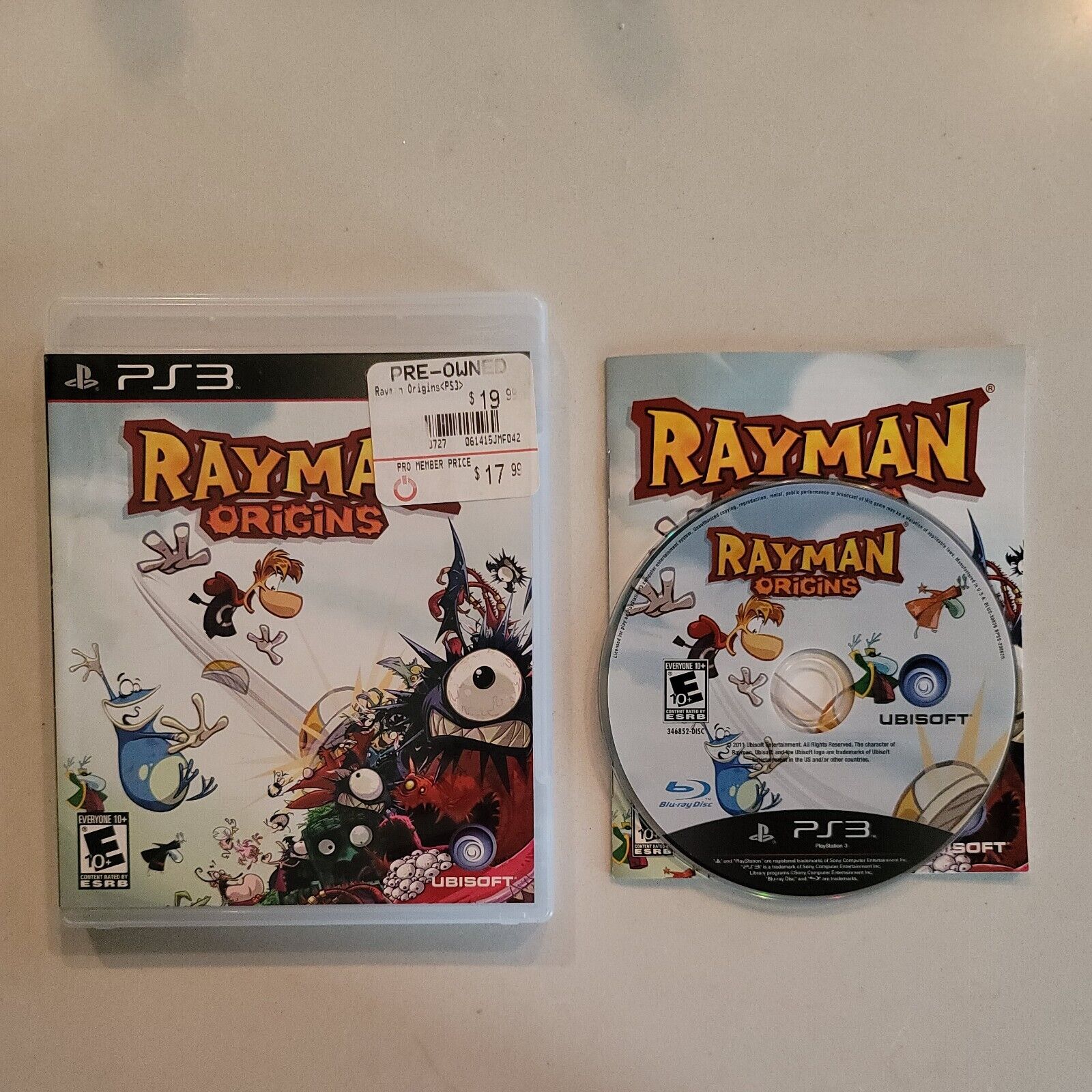 Rayman Origins (Sony PlayStation 3, 2011) Complete Tested BB3