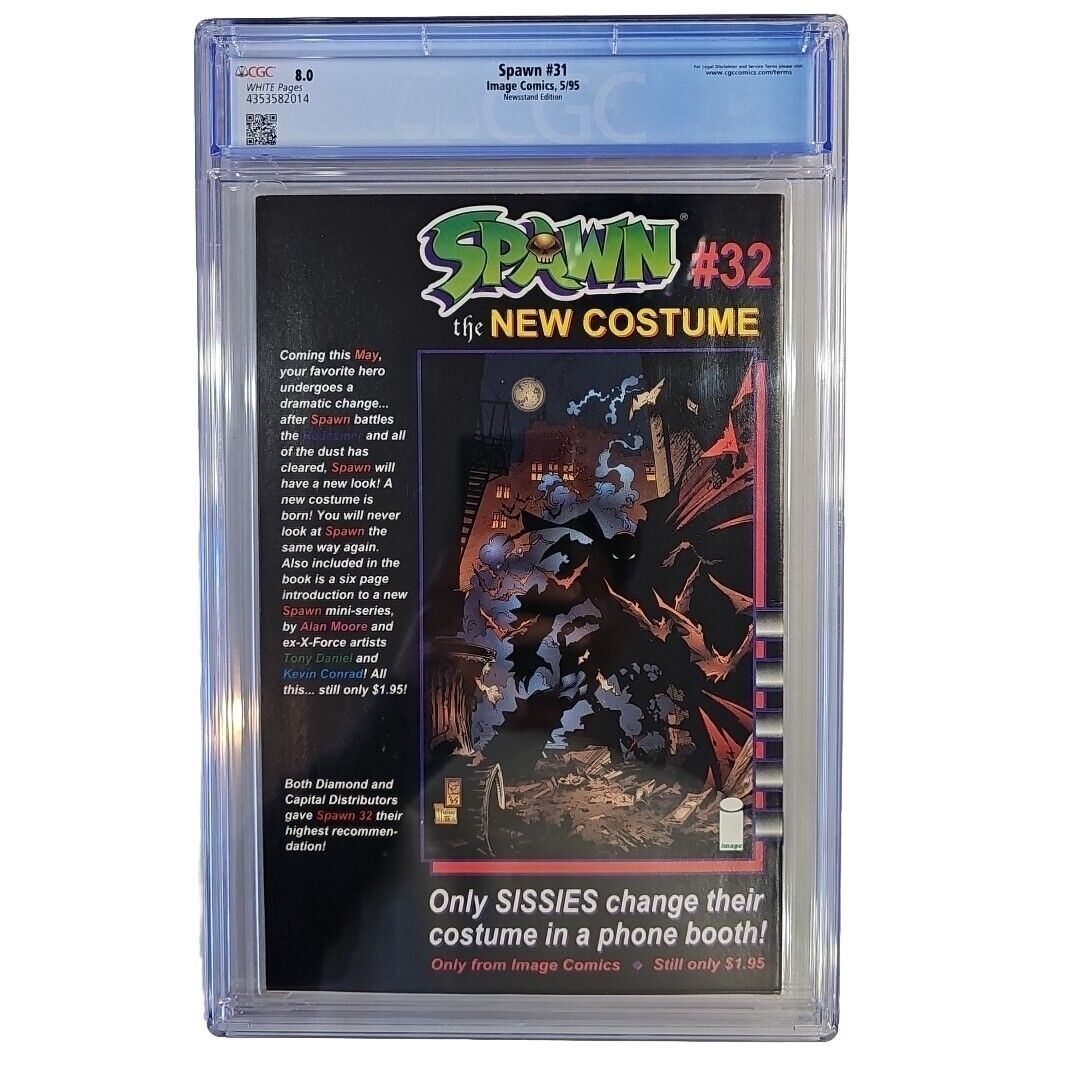 Spawn #31 CGC 8.0 Newsstand Todd McFarlane Reedemer Rare