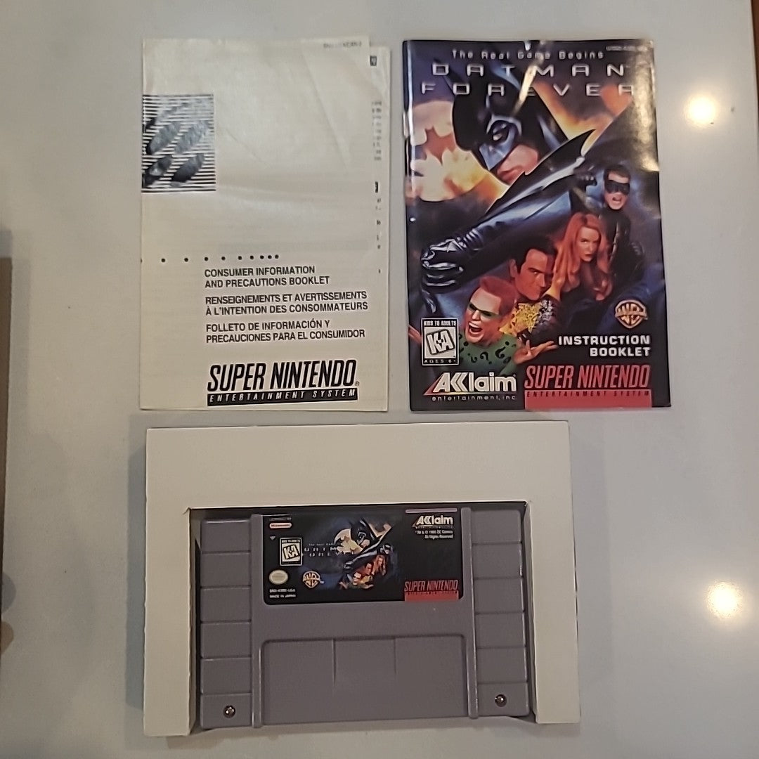 Batman Forever (Super Nintendo SNES) Complete in Box CIB