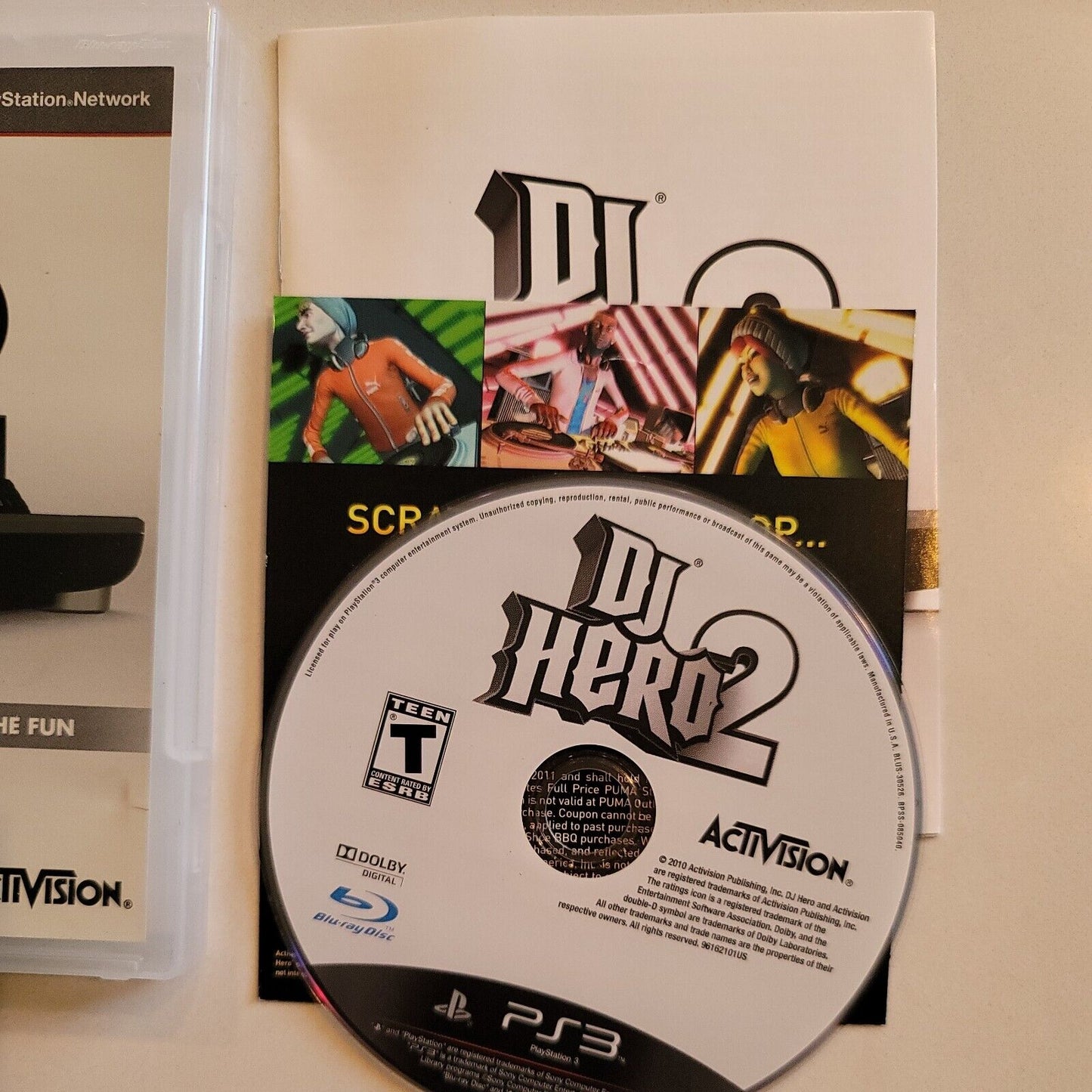 DJ Hero 2 PS3 Game Only Very Good  Complete Ships Fast SB10