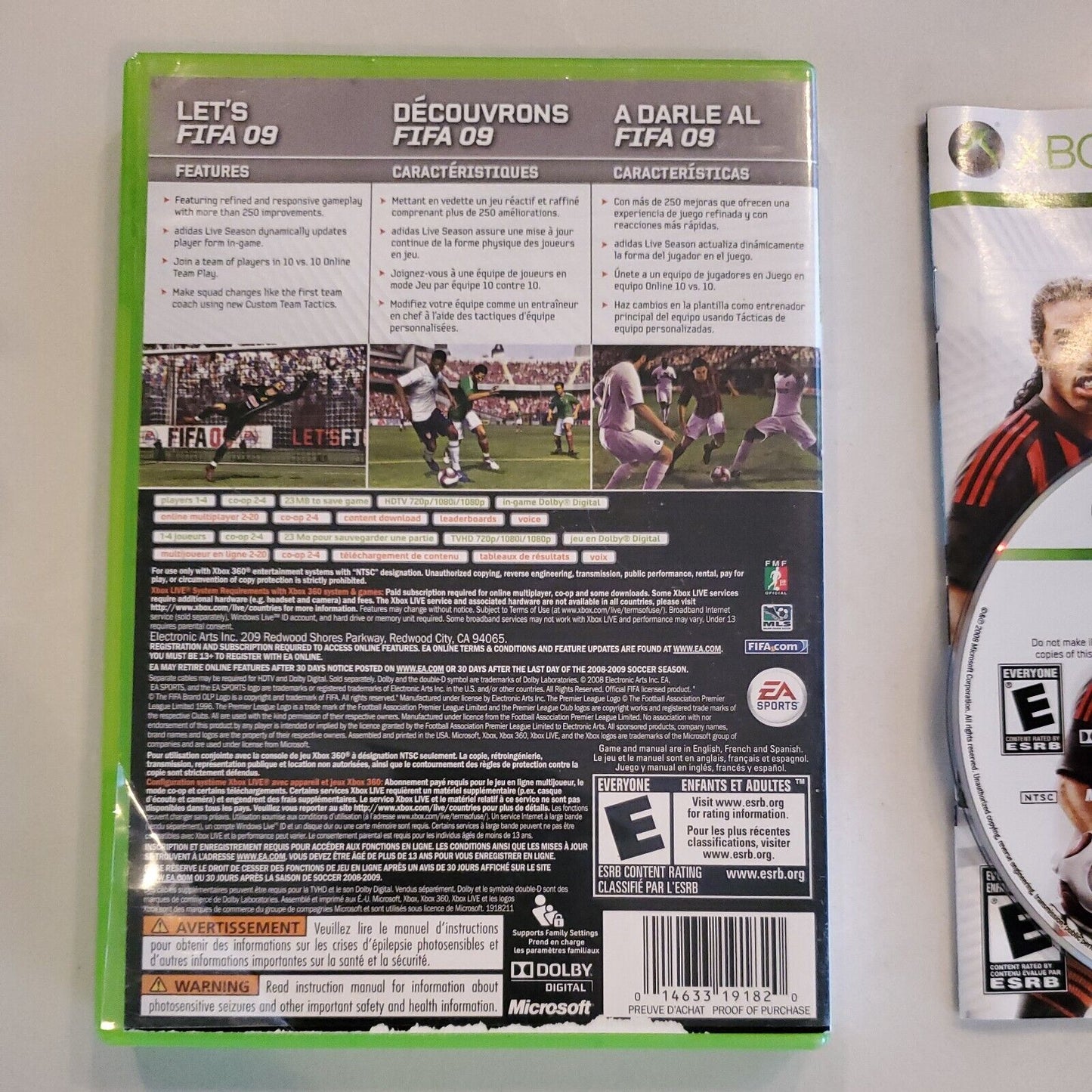 Fifa Soccer 09 (Microsoft Xbox 360) CIB Complete