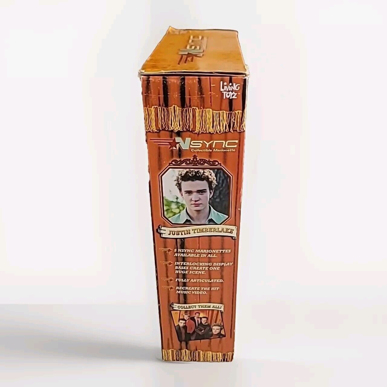 Vtg NSYNC JUSTIN TIMBERLAKE Doll 90s Marionette Living Toys NEW 