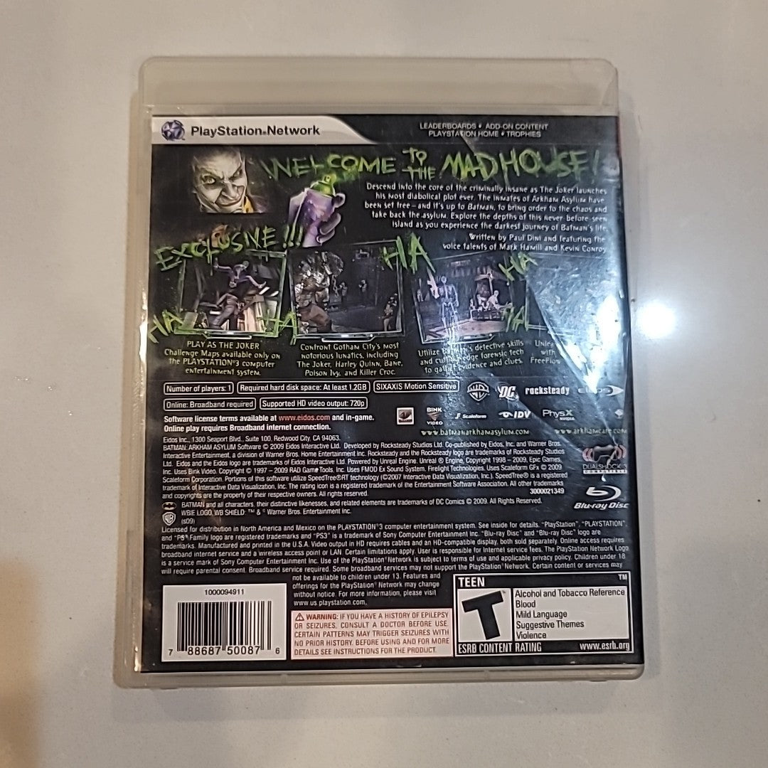 Batman: Arkham Asylum (Sony PlayStation 3, PS3) 