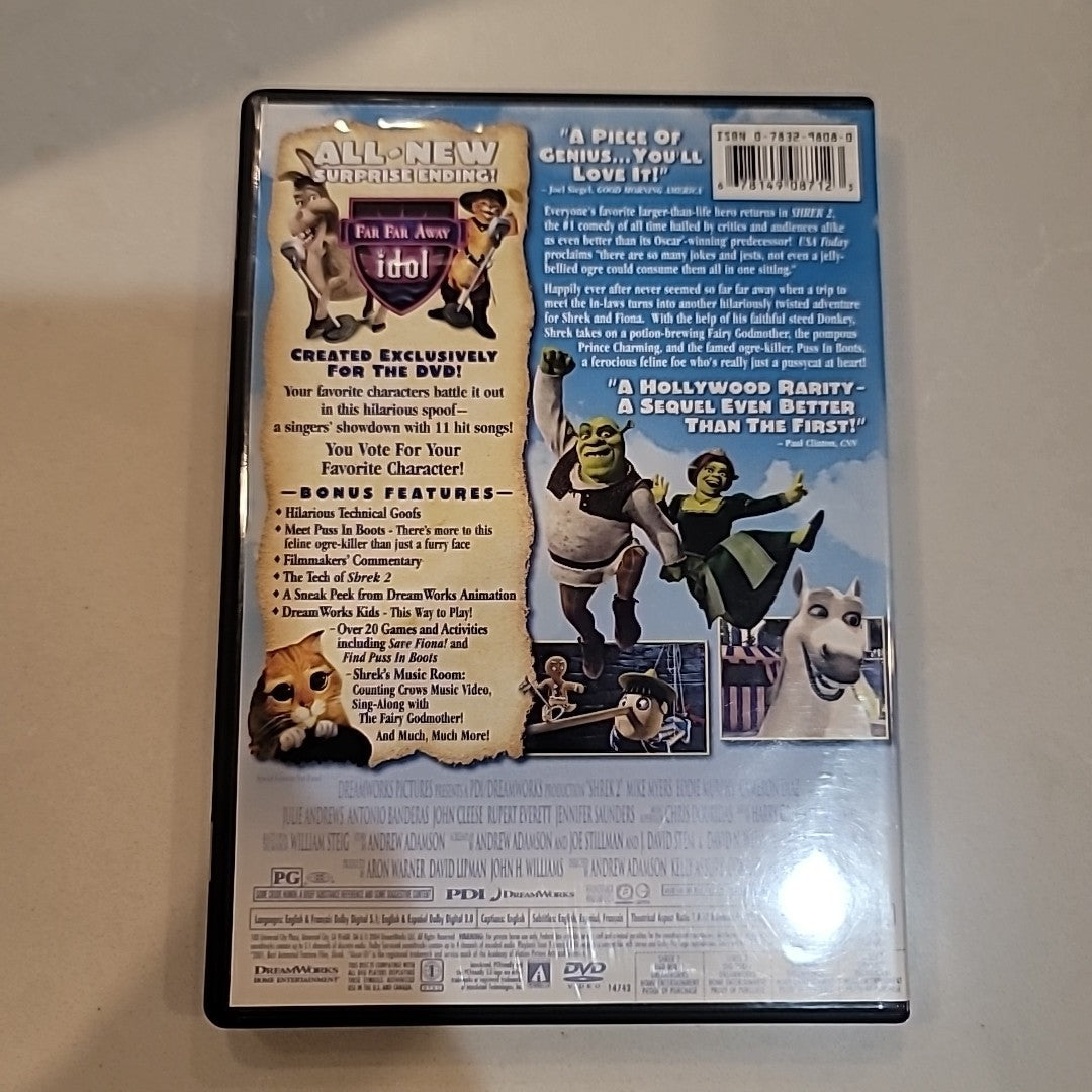 Shrek 2 (DVD, 2004) No Inserts