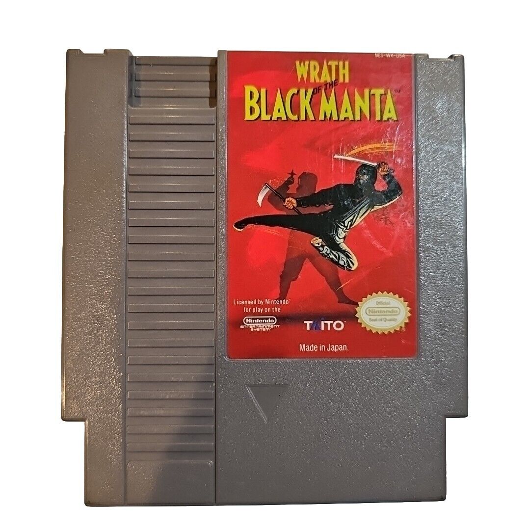 Wrath of the Black Manta Nintendo NES Video Game Tested and Cleaned 