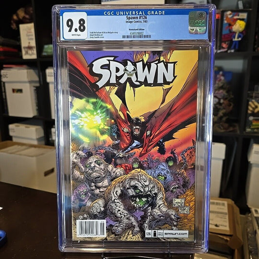 2003 Spawn #126 NEWSSTAND VARIANT GRADED CGC 9.8 WP RARE CENSUS POP 1